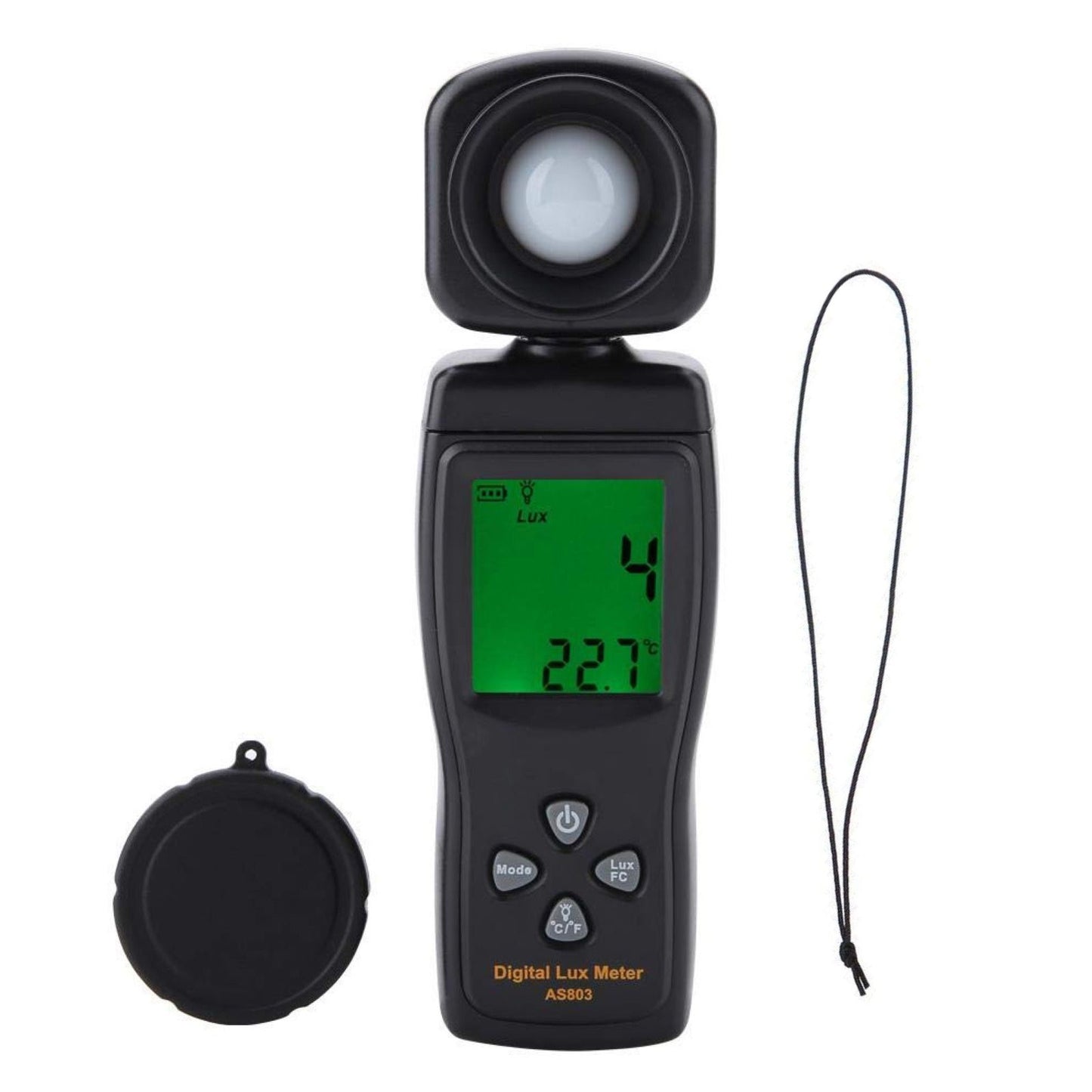 Wide-applicant Illuminance Meter W/Temp Measure 1-200K Lux Measure Range