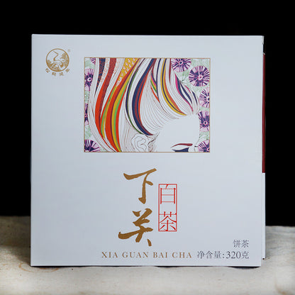 Xiaguan Jinggu Yue Guang Bai Moonlight White Pu-erh Tea Cake 2018 320g Raw Pu'er