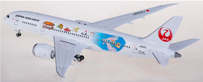 1:200 SQ Wings Japan Airlines B787-8 JA828J Passenger Airplane Diecast Model