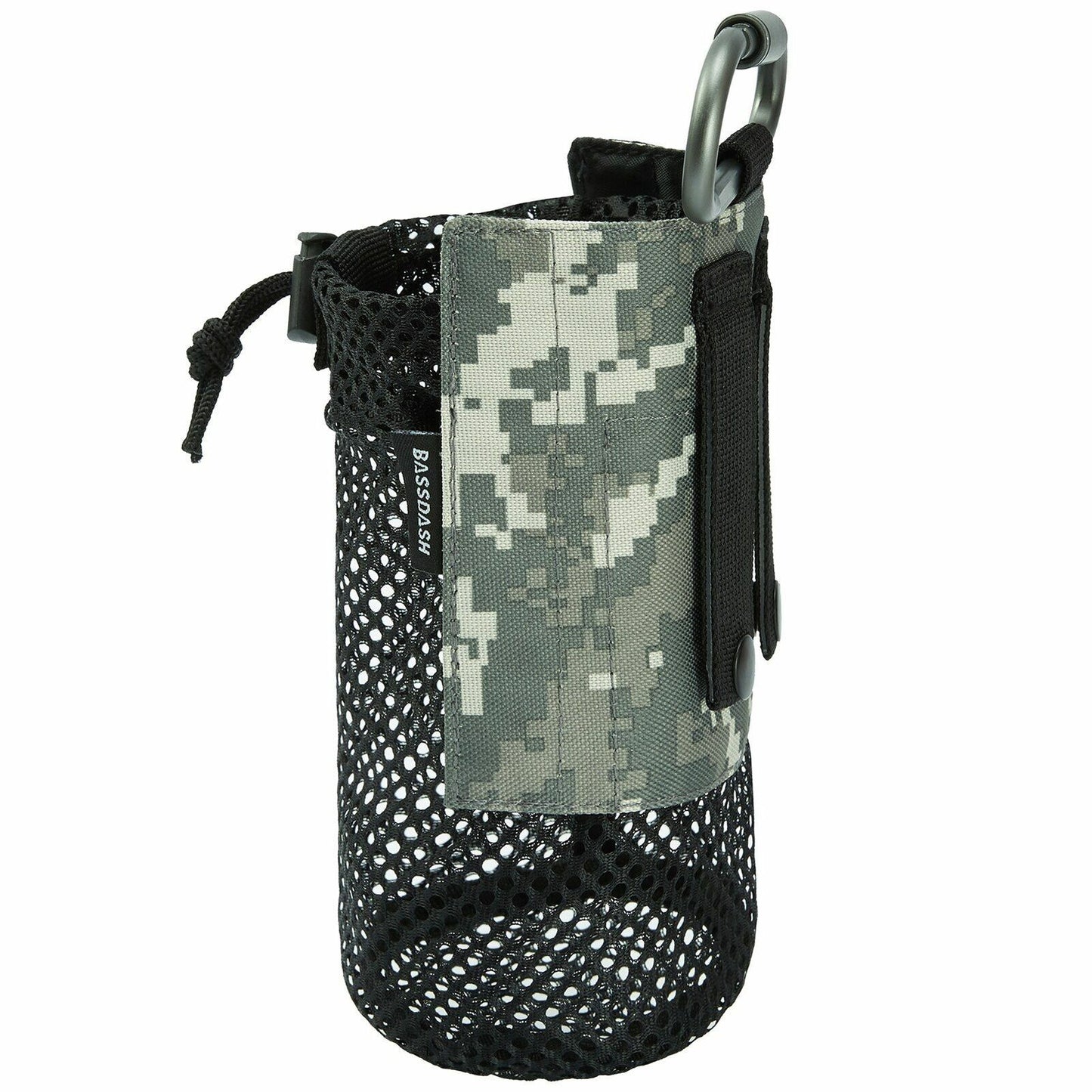 Water Bottle Pouch Mole Straps Clip Carabiner Foldable Mesh Holder Bag Travel