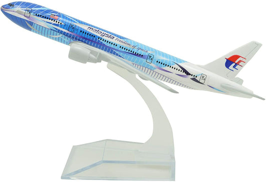 1:400 16cm B777 Malaysia Airlines Sea Wave Metal Airplane Model Plane Toy