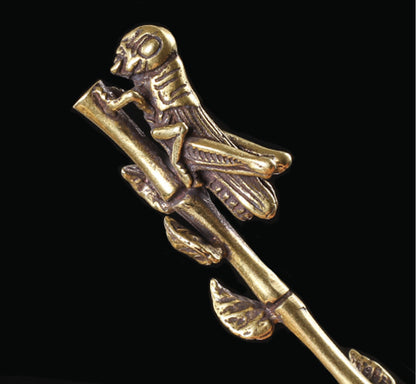 New Creative Pure Brass Tobacco Pipe Tamper Cigar Pipe Portable Cleaning Tool