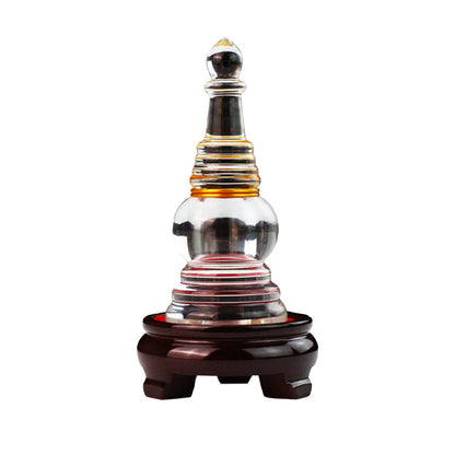 New Bodhi Tower Crystal Buddha Pagoda Buddhist Articles Ornaments Household