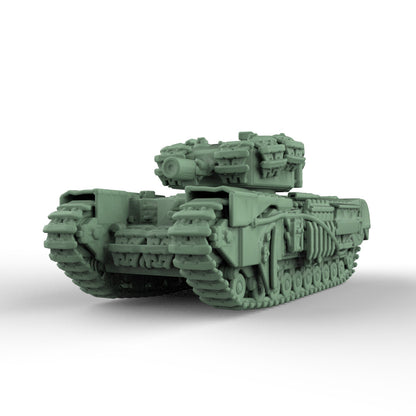 SS200905 1/200 Military Model Kit British Churchill AVRE Crocodile Infantry Tank