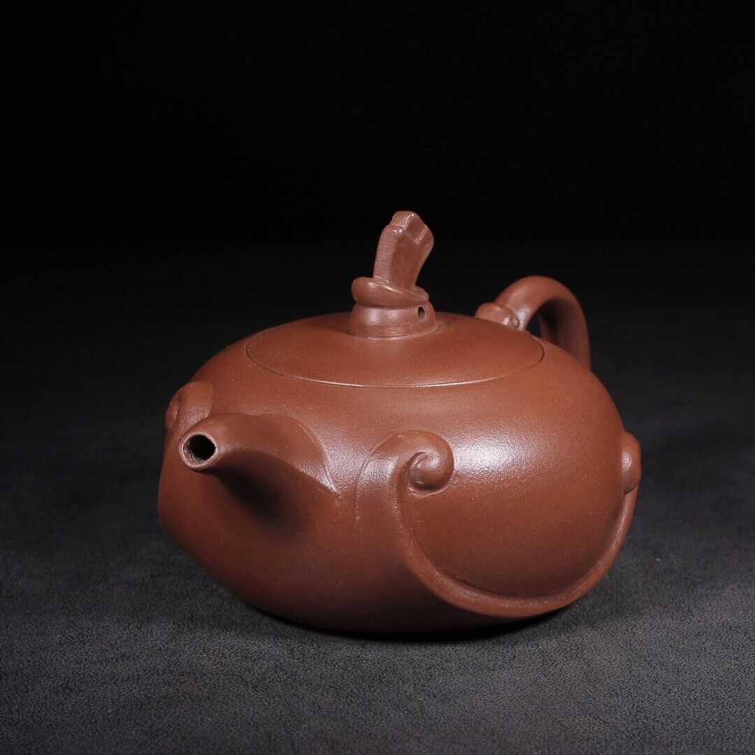 Chinese Yixing Zisha Clay Handmade Exquisite Teapot（一帆风顺 底款：顾景舟）