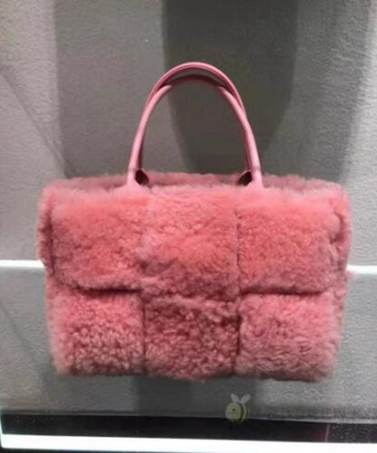 Bags Women Brands Woven Handbags Winter Shoulder Bags