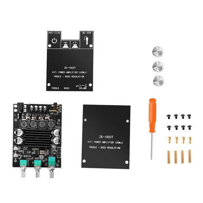 ZK-1002T Bluetooth 5.0 Amplifier Board 200W Dual TPA3116D2 Hifi Audio AMP New