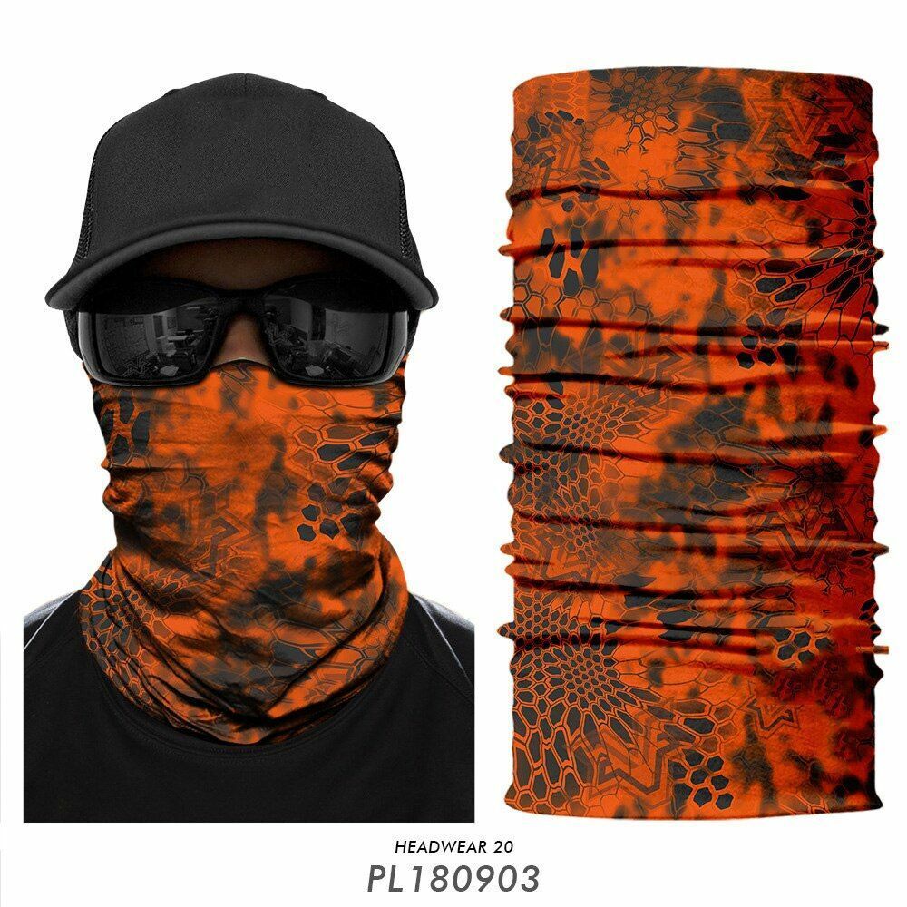 Mask Bandana Hunting Facemask Headband Camo Neck Gaiter Buff Scarf Tube Outdoors