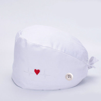 Surgical Cap Baotou Cap Doctor Hat Electrocardiogram Nurse Pure Cotton Buckle