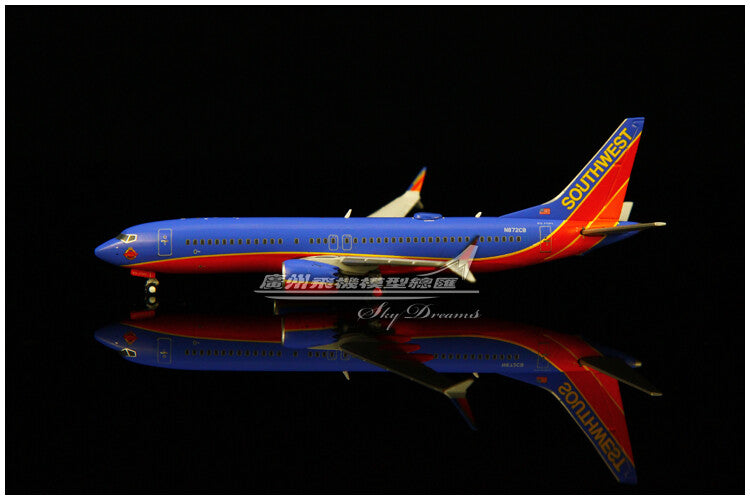 1:400 GeminiJets Southwest BOEING B737 MAX 8 Airplane Diecast Aircraft Model