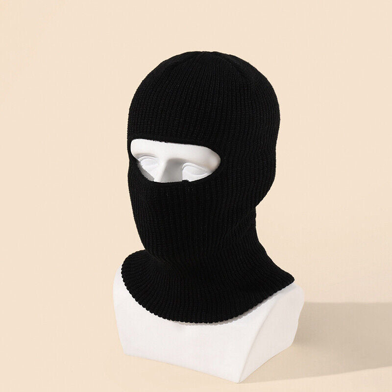 Fashion 1-Hole Ski Hat Knitted Face Cover Winter Butterfly Cloth Sticker