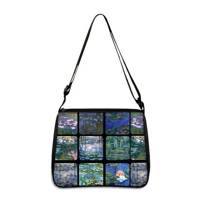 Famous Paintings Handbag Women Shoulder Bags Shopping Bag Canvas Pouch Zipper
