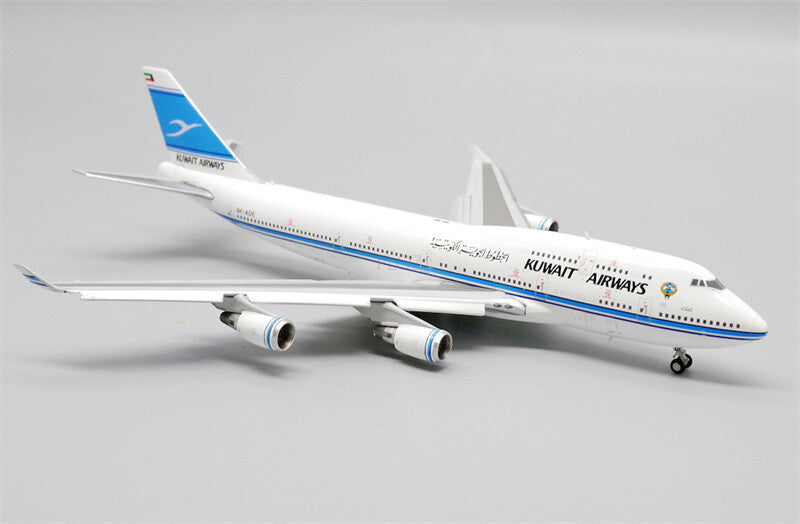JC Wings Kuwait Airways for Boeing 747-400 9K-ADE Flaps Down 1/400 Plane Model