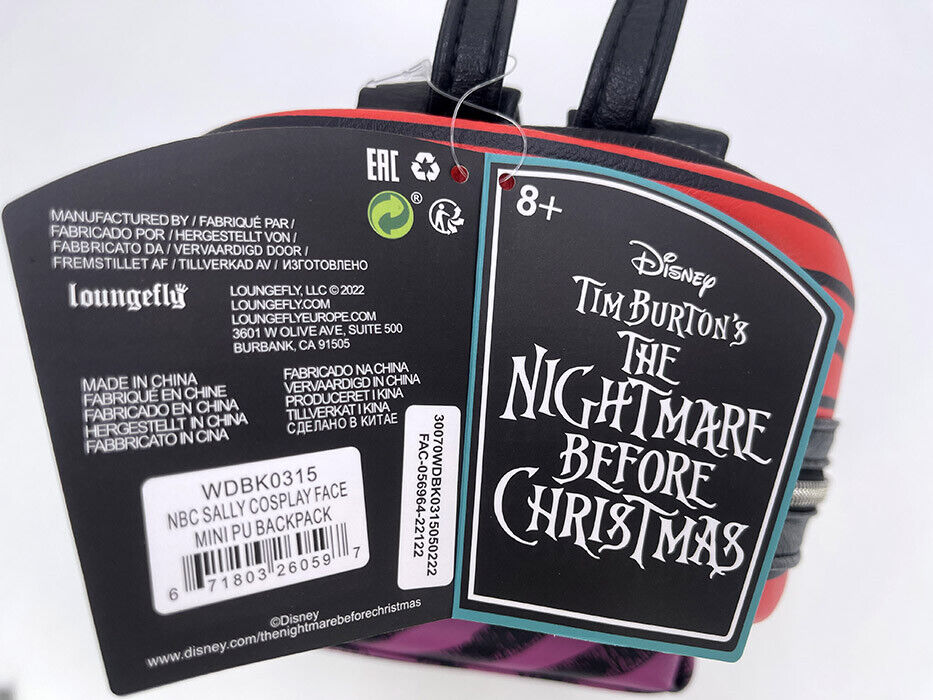 Disney Loungefly The Nightmare Before Christmas Rare Bag Sally Mini Backpack