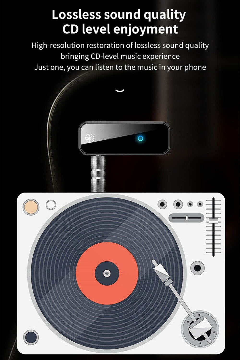 USB Wireless Bluetooth 5.0 Transmitter Receiver for Car Music Audio Aux Adapter
