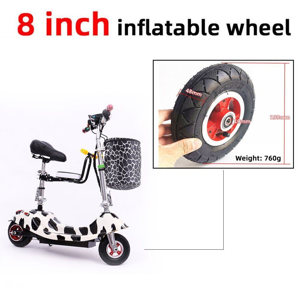 8Inches Outer Tire Inner Tube 200x50 Inflatable Wheel Brake Electric Gas Scooter