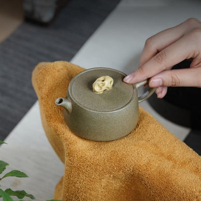 160ml Marked Tea Pot Real Yixing Zisha Qing Duan Clay Master Handmade Pot 7 Hole