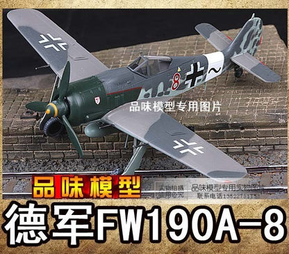 1/72 WWII German FW190A-8 Fighter Model Red 8 Fifth Wing 1944