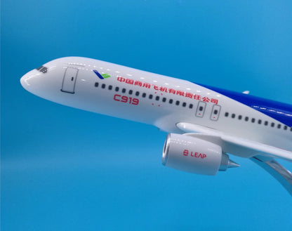 38CM CHINA COMAC C919 B-001A Commerce Passenger Airplane Resin Aircraft PModel