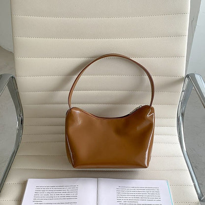 Elegant Shoulder Bags Synthetic Leather Vintage Handbag Travel Underarm Clutch