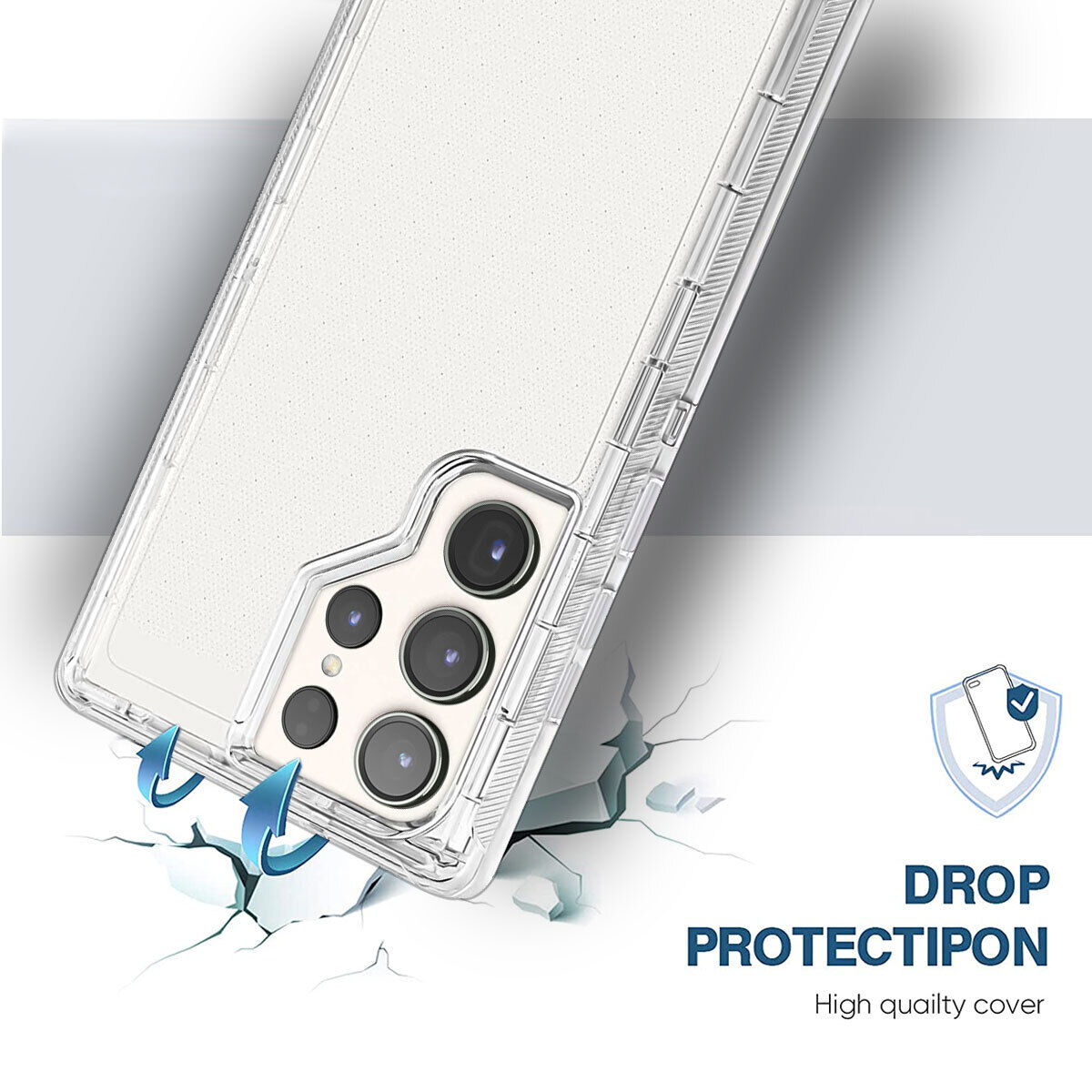 Luxury Clear Case Kickstand Clip Stand Holster Cover For Galaxy S23 /Ultra/ + 5G