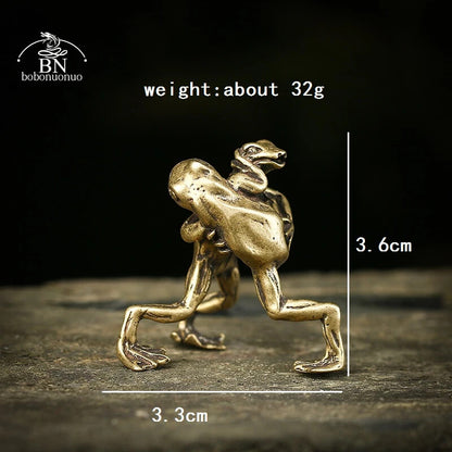Imitate Antique Pure Copper Solid Tea Pet Statue Brass Ornament Accessories