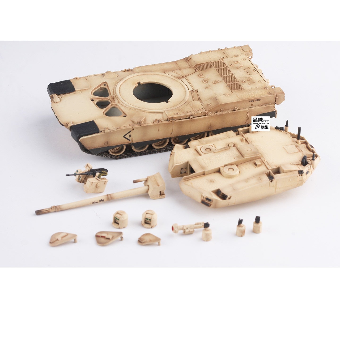 AM 1/72 U.S. Army Abrams M1X Tank 2022 Painted Finished Model- Desert Color