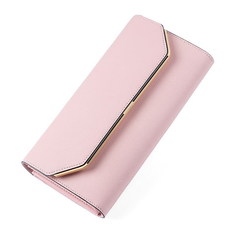 Genuine Leather Wallets Long Card Holder Wallet Hasp Coin Purse Thin Clutch Bag