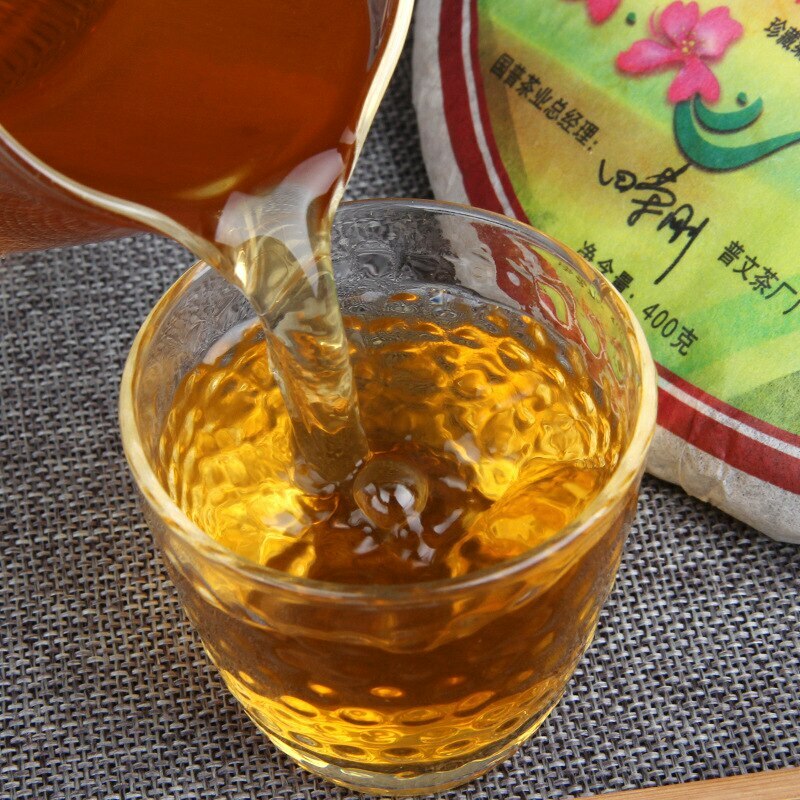 Puwen YUNYA Green Shen Puer Tea 10th Anniversary of The Return of Hong Kong 400g