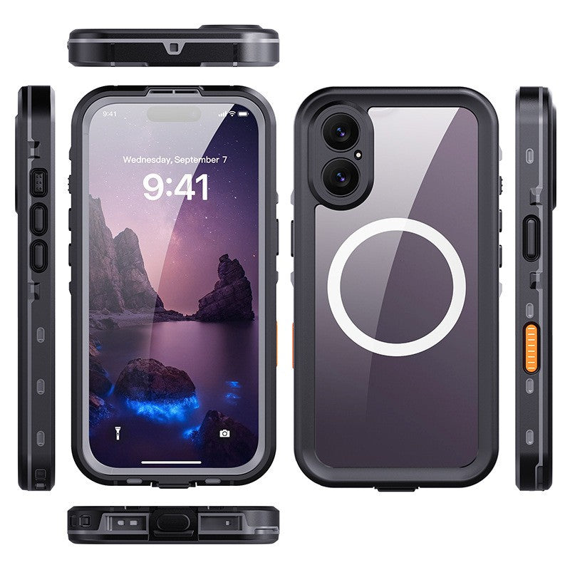 For iPhone 17 ProMax Magnetic Phone Case, Waterproof Shockproof Protective Cover