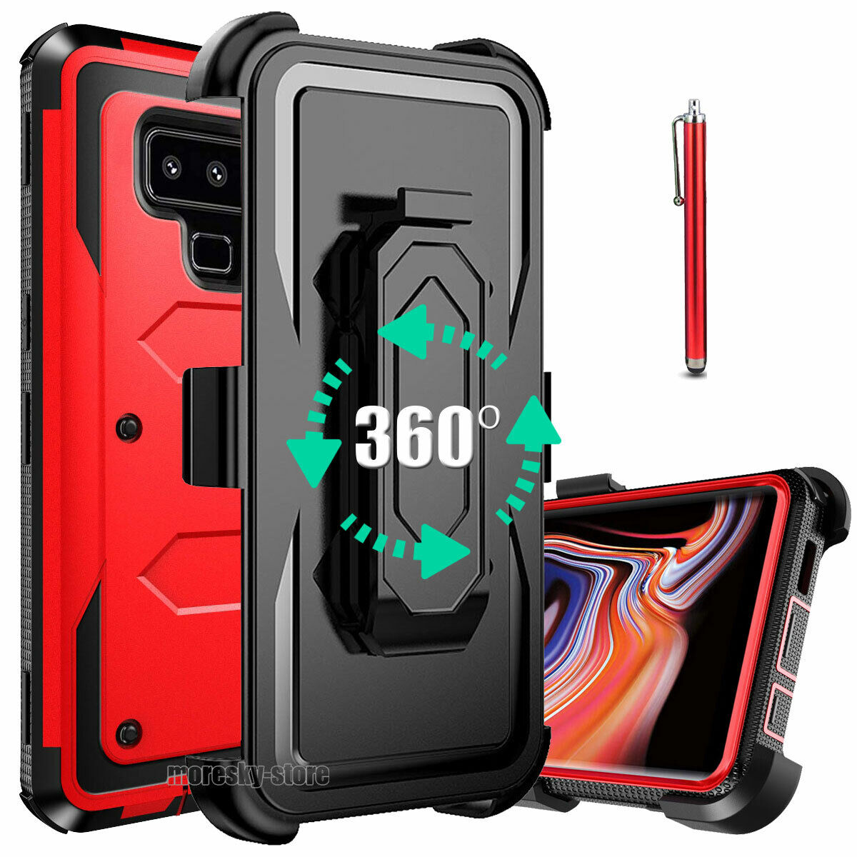 For Samsung Galaxy Note98 Shockproof Case, w/ Belt Clip Stand Rugged Phone Cover