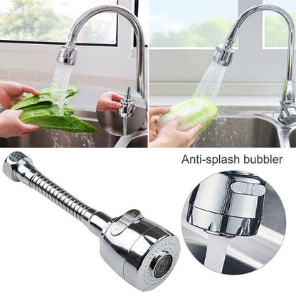ABS+Stainless 24mm Thread Tap Anti-Splash Nozzle Extender Spray Head Swivel Tool