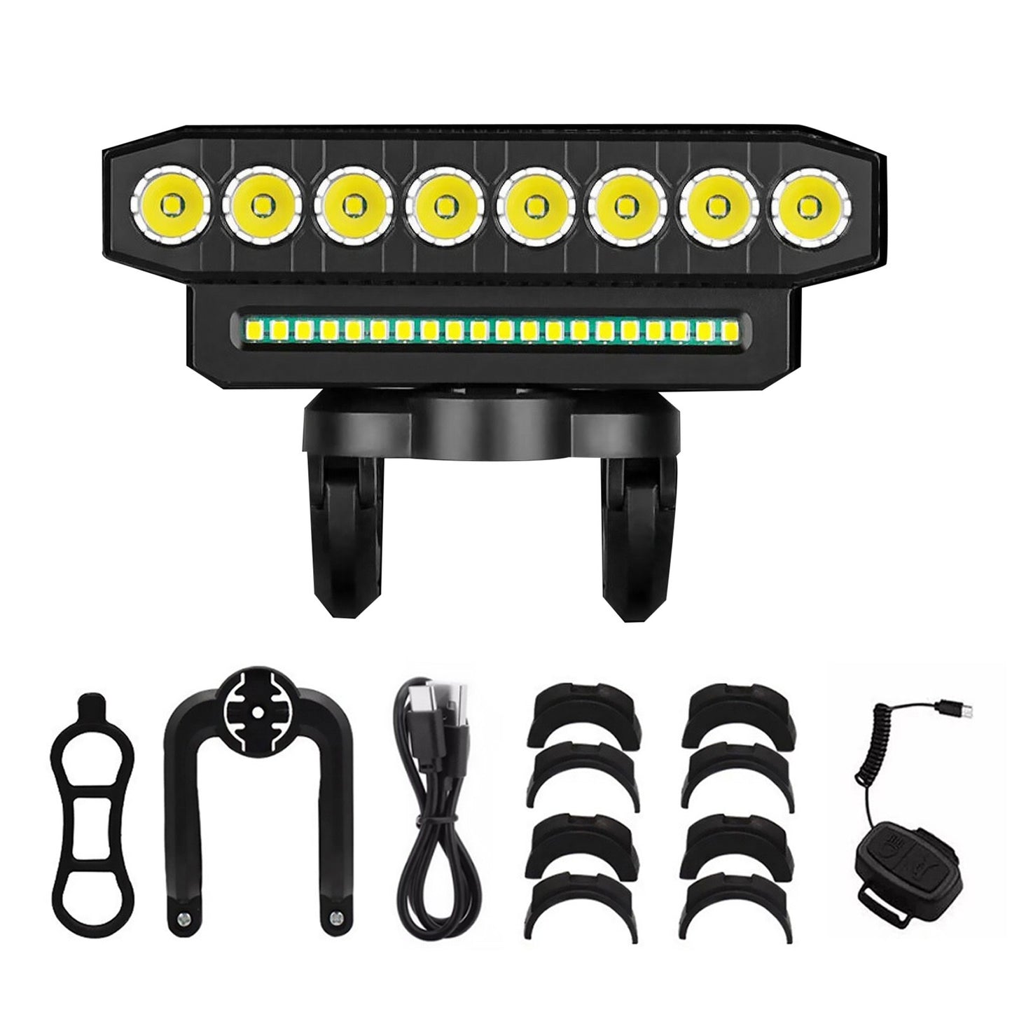 8*LED+20*SMD Lamp Core Bicycle Front Headlight Super Bright LED Bike Light
