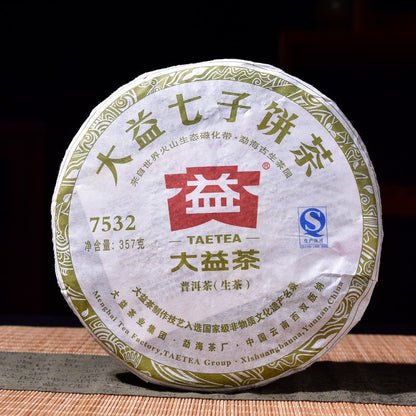 2012 TAETEA Dayi Pu Erh 7532 Tea Menghai Tea Factory Yunnan Puer Raw 357g