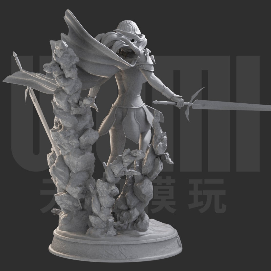 1/24 resin figures model The Sword Character Theresa Unassembled unpainted