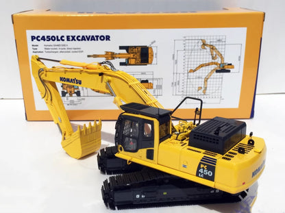 1:50 24CM PC400LC-8 Excavator Construction Machine Equipment Diecast Model
