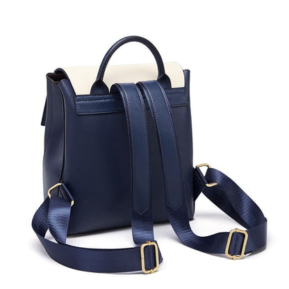 Fashion Backpack Large Luxury Travel Laptop School Bags Split Leather Polyester