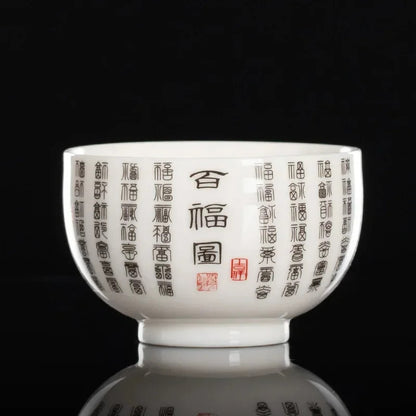 130ml Chinese Ceramic Teacup Handmade Master Cup Tea Bowl Meditation Cup Teaset