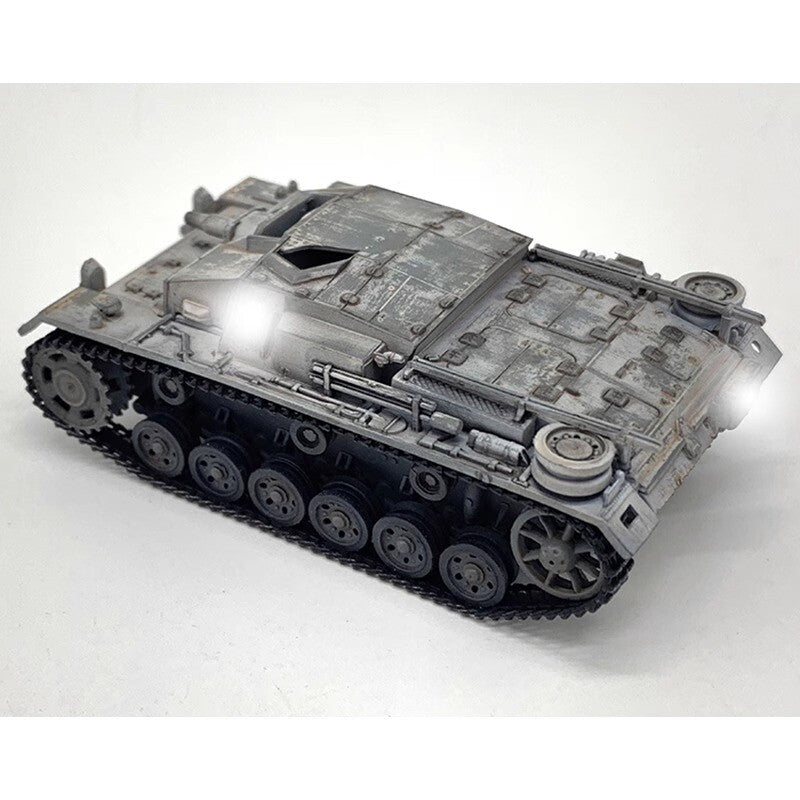 ARTISAN 1/72 III Assault Cannon World Of Tanks Snow Painted Ornament Model