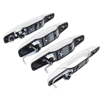 4pcs Olympic White Door Handles For Cadillac Escalade Base Sport Utility 07-13