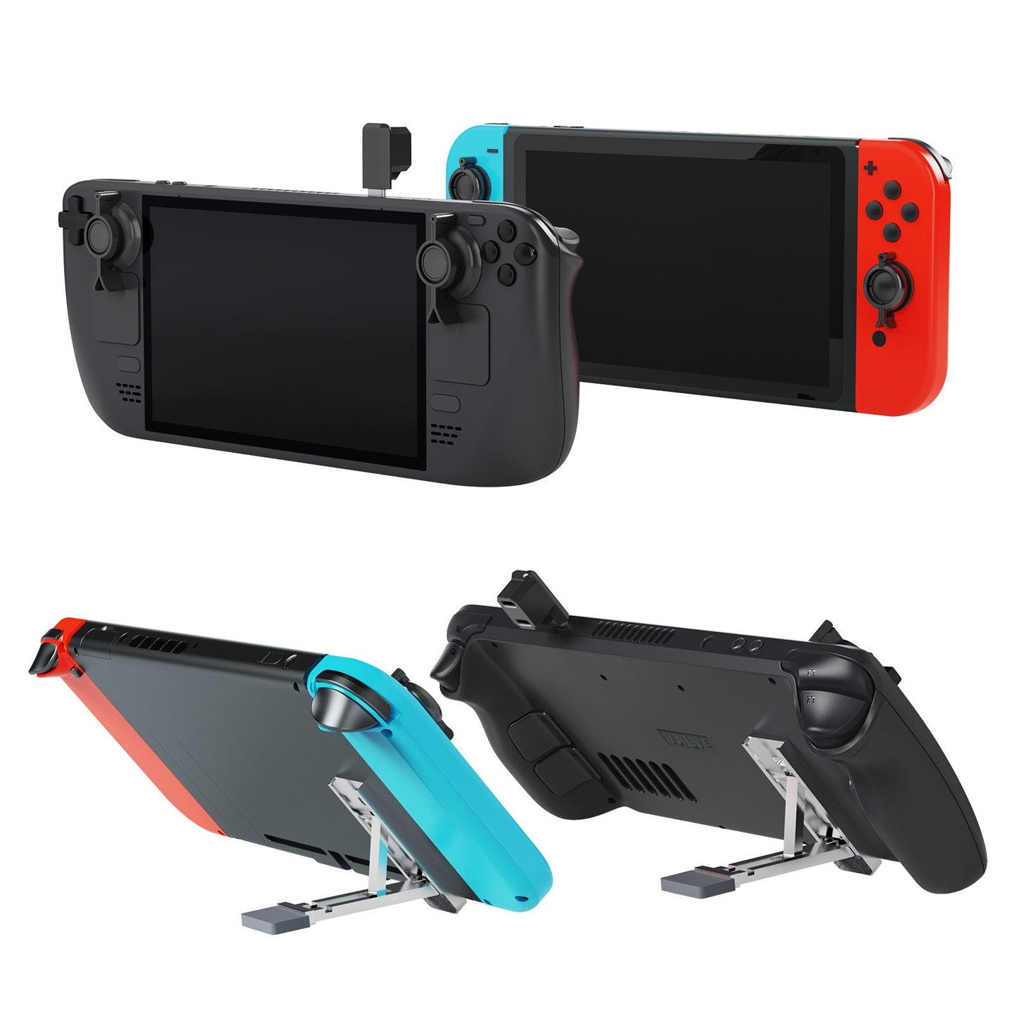 Thumbsticks Rocker Protection Kit+Back Support for Steam Deck/Switch/OLED/Lite
