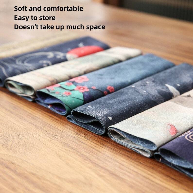 Chinese Style Velvet Tea Mat |Velvet Dining Table Mat |Coffee Table Mat