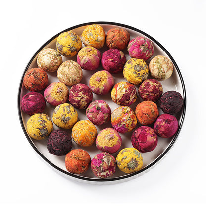 10 Kinds Chinese Yunnan Mix Blooming Tea Balls Flowers Flowering Tea Buds 500g