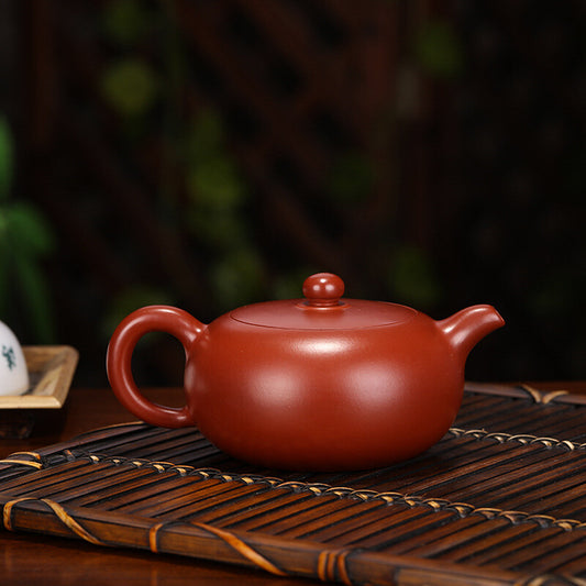 5.5" Chinese Yixing Zisha Pottery Clovershrub Clay 250ML 9 Hole Writing Teapot