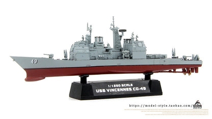 1/1250 US Navy USS Vincent CG-49 Ship Model