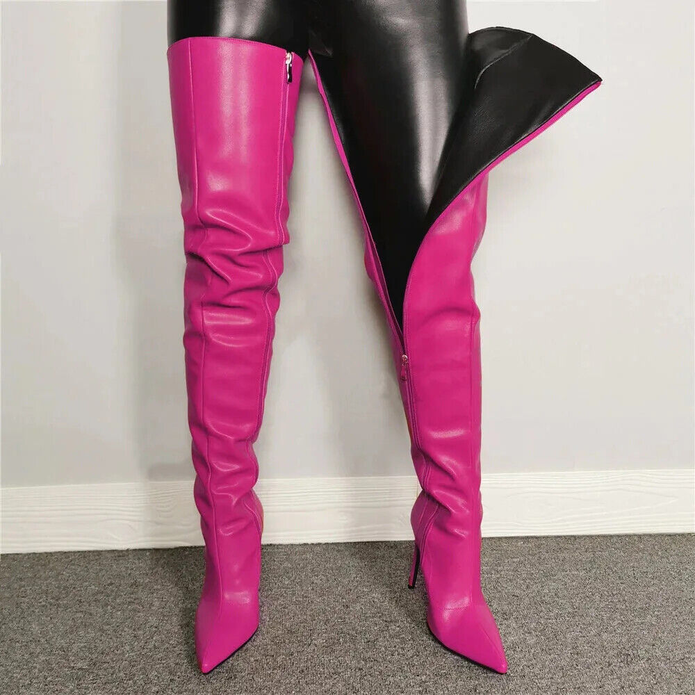 Women Over The Knee Boots Woman Autumn Winter 2023 Nightclub Dancer Pumps