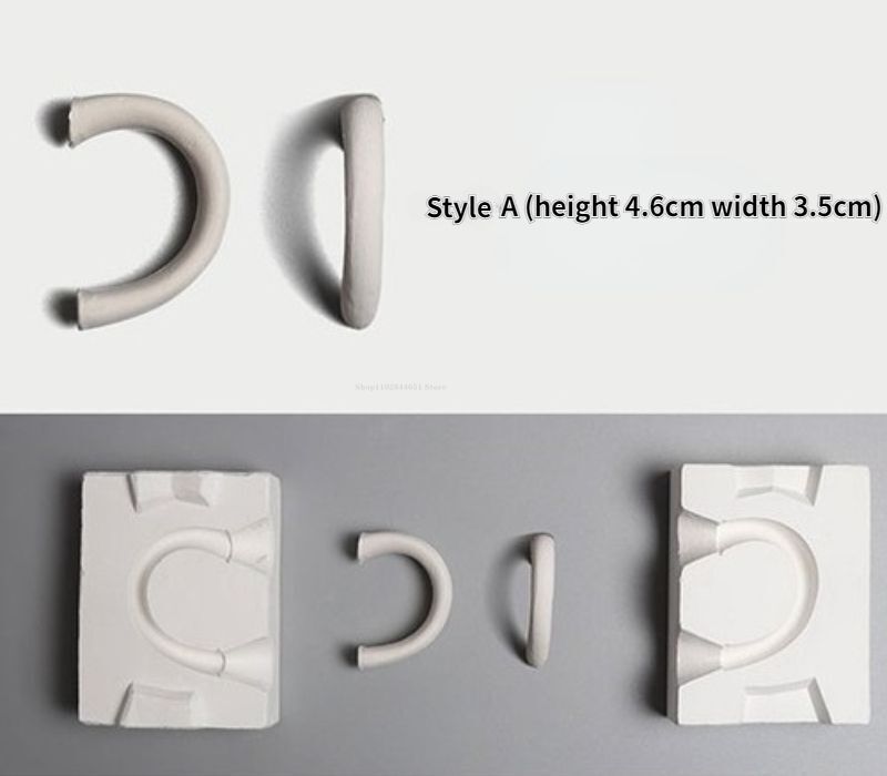 Pottery Tools Ceramic Mold Grouting Plaster DIY Teapot Water Cups Handle Molding