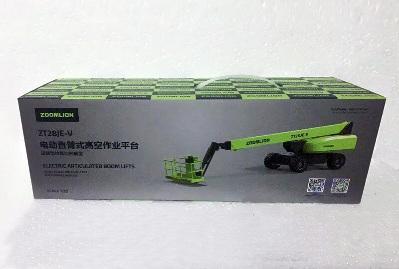 1:32 ZOOMLION ZT28JE-V ELECTRIC ARTICULATED BOOM LIFTS Equipment Diecast Model