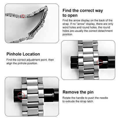 Metal Adjustable Watch Band Strap Bracelet Link Pin Remover Repair Tool Kit US