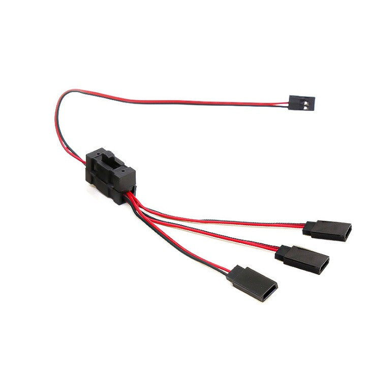 3 Way Wire LED Light On/off Switch Y Cable for 1/10 SCX10 TRX-4 RC Crawler Car